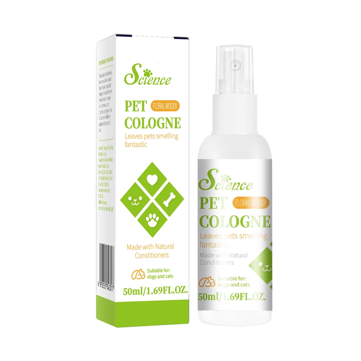 Odor Eliminator & Freshening Spray for Dogs & Cats (50ml)