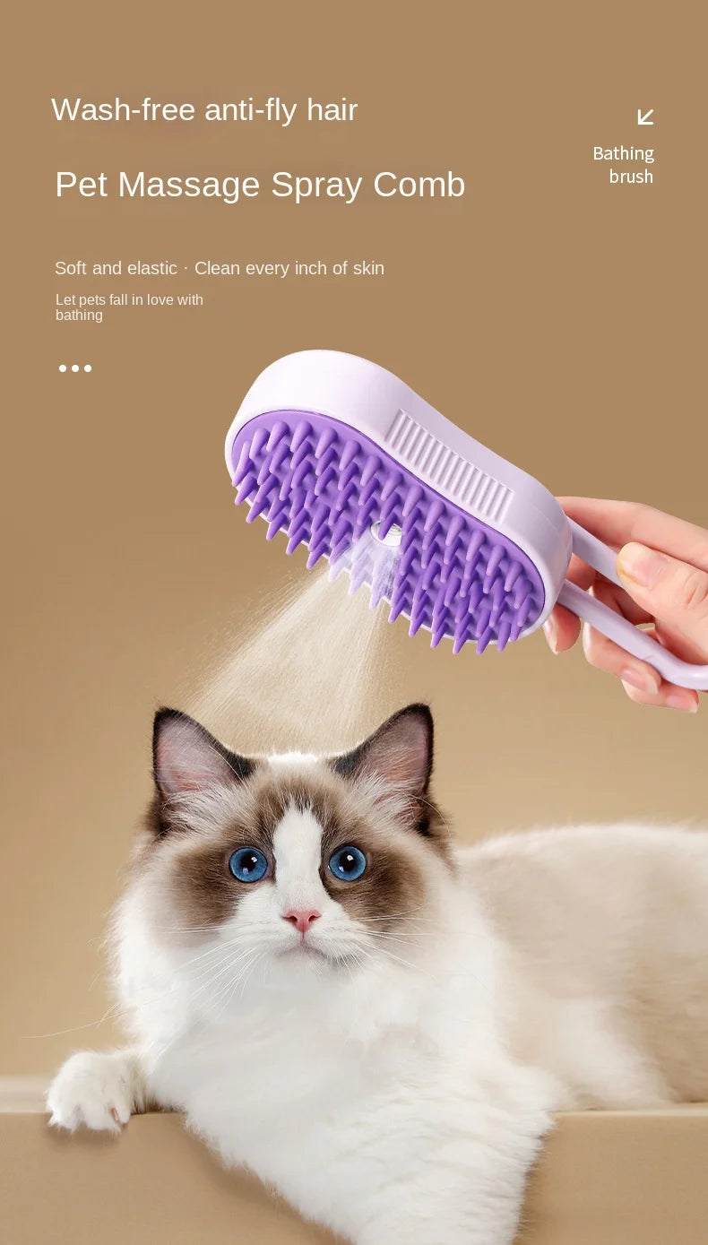 3-in-1 Steamy Pet Brush